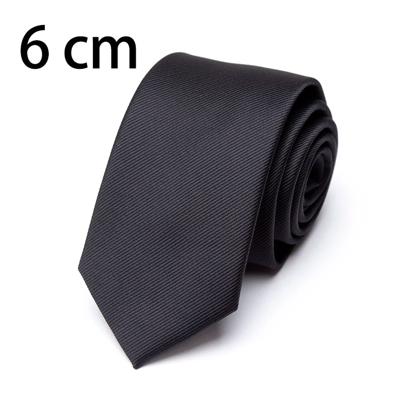 Classic Men’s Solid Color Necktie for Business, Weddings & Formal Events