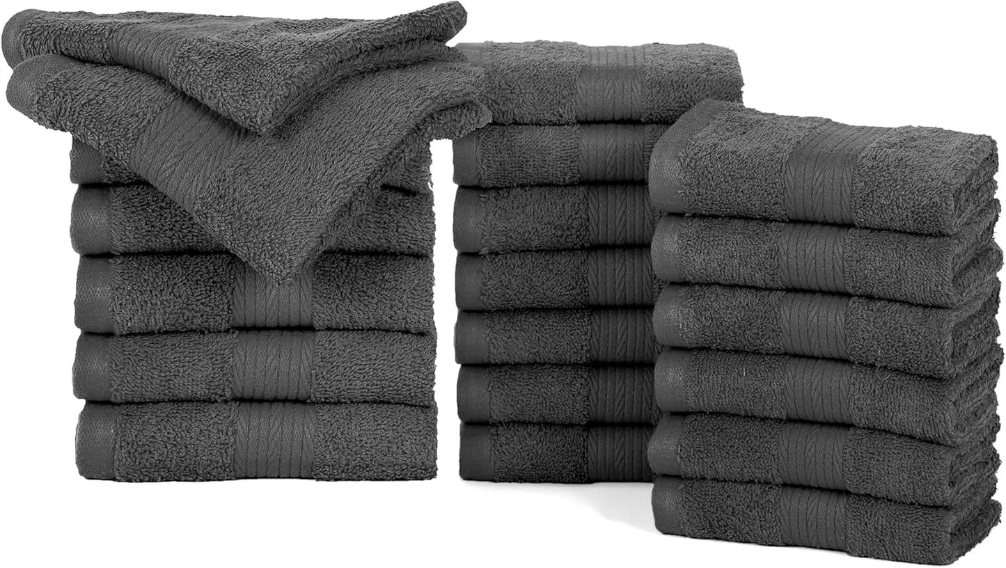 100 Percent Cotton Fingertip Towels 12x12 Inches 600 GSM