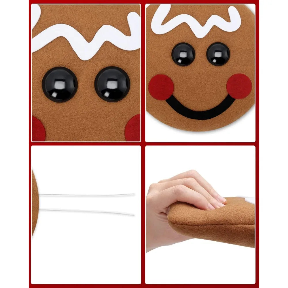 Christmas Wreath Attachments Gingerbread Wreath Decorations Gingerbread Man Head Hands Legs Wreath Embellishment Kit Holiday Ou