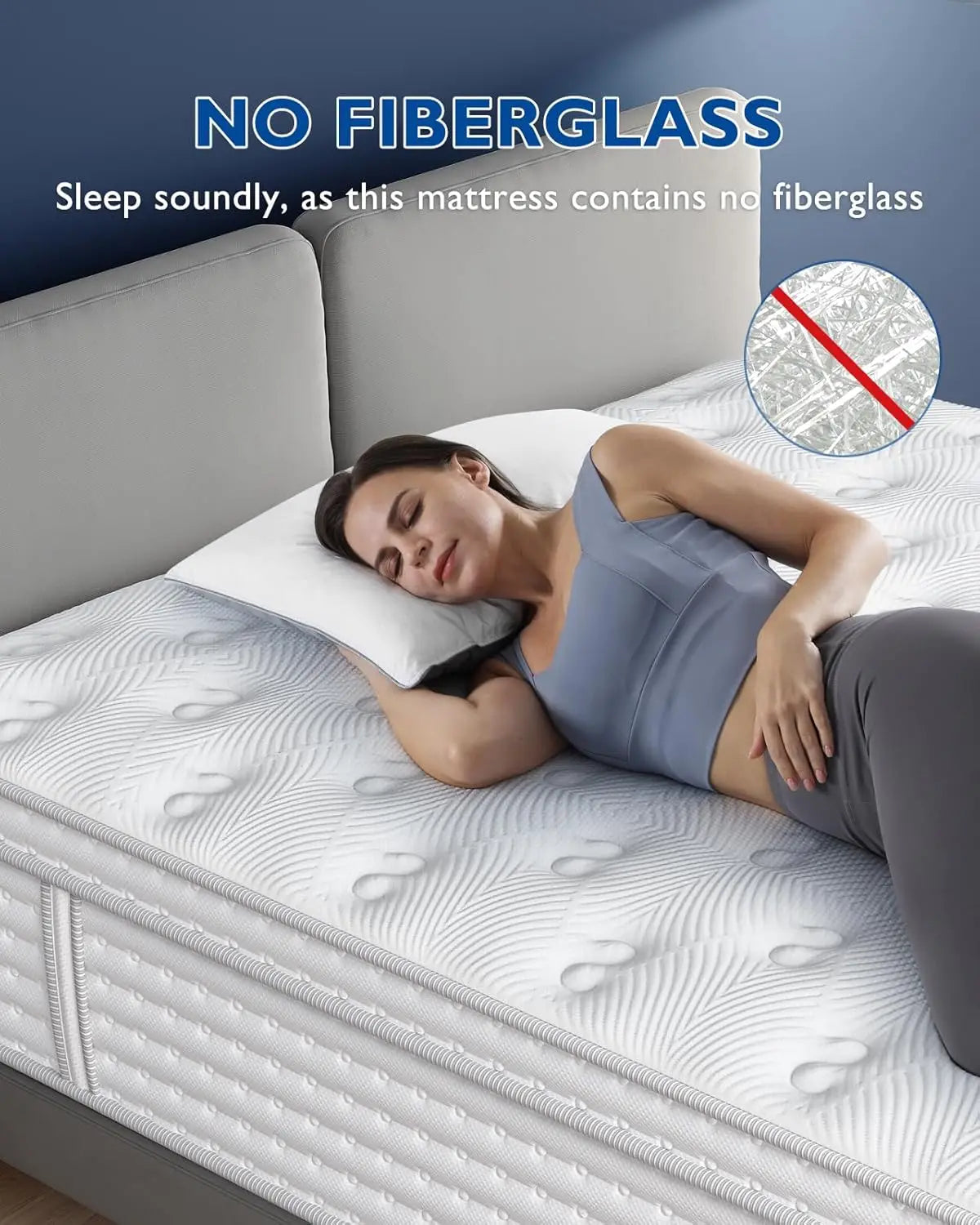 BedStory 12-14" Hybrid Mattress - Full/King/Queen Size Mattress - Gel Memory Foam & Innersprings for Comfort & Motion Isolation