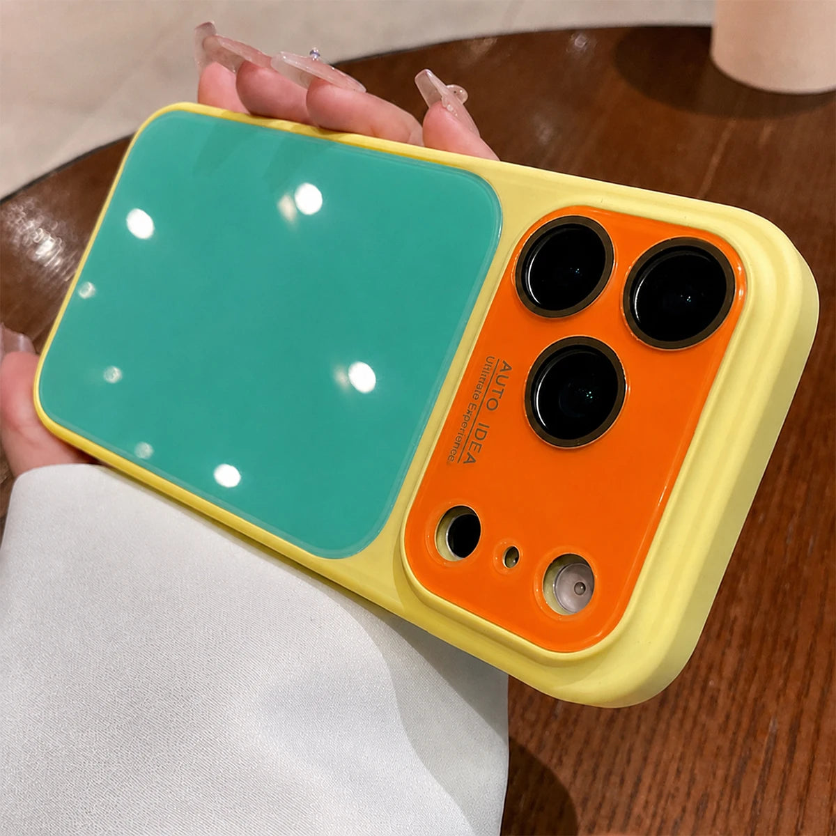 Vibrant Color-Block Protective Phone Case