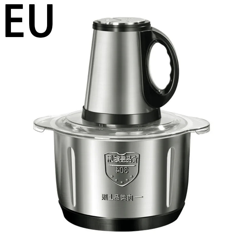 5L Electric Meat Grinders 304 Stainless Steel Food Crusher Multifunctional Vegetable Slicer Chopper Mincer Baby Food Processor