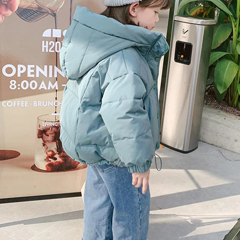 Children Thick Padded Coat Parka Warm Outerwear For Toddlers