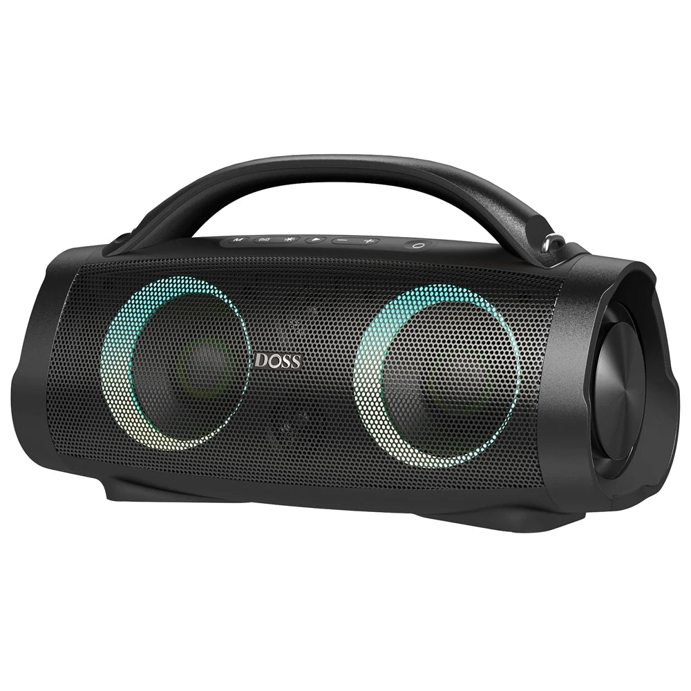 DOSS 100W Portable Bluetooth 5.3 Speaker with Deep Bass, Stereo Sound, IPX6 Waterproof & Long Battery Life