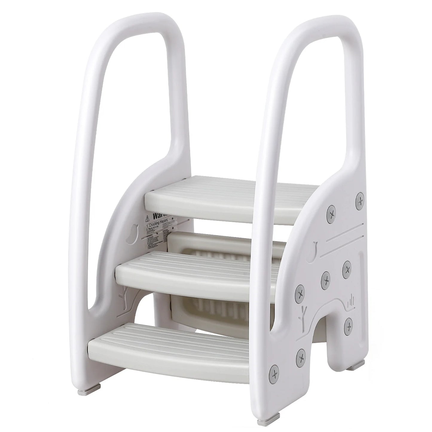 Toddler Step Stool With Handles 3 Step Plastic Bath Kitchen
