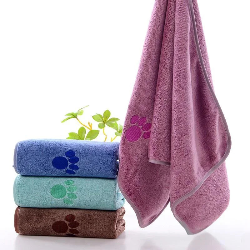 Ultra Absorbent Christmas Pet Bath Towel for Dogs and Cats