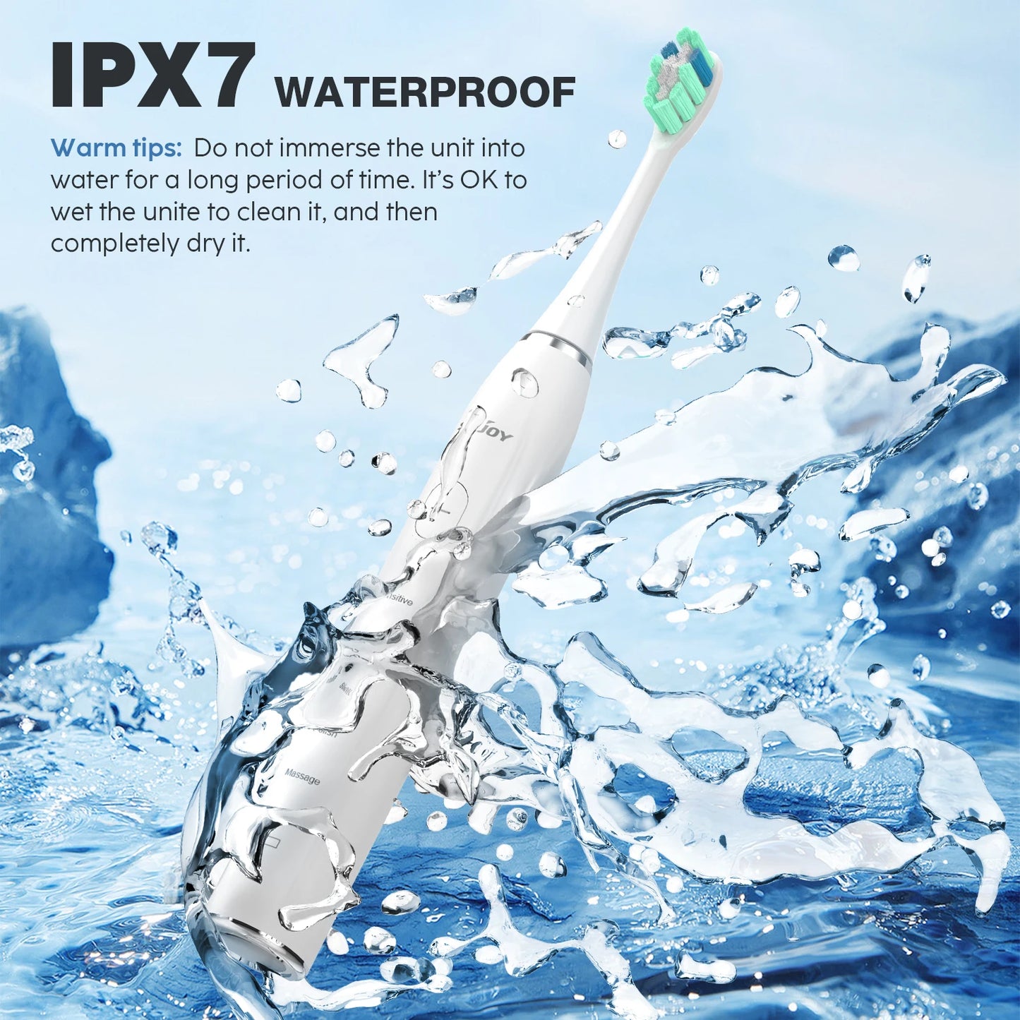 Smart Electric Toothbrush Rechargeable With 12pcs Replacement Head USB Tooth Brush 5 Modes Clean Whitening Sonic Toothbrush