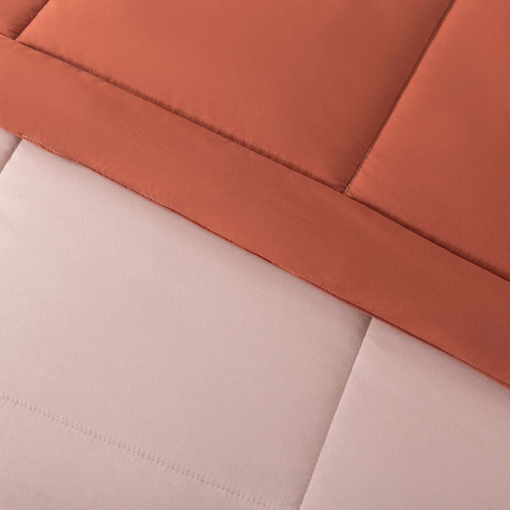 Soft Pink Red Canyon Bed In A Bag 5 Piece Twin XL Bedding
