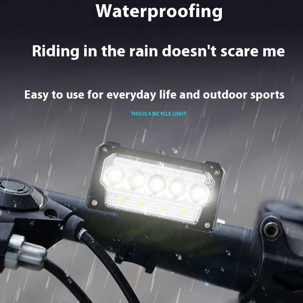 Bicycle Front Light Super Bright Bicycle Light Waterproof Bicycle Head Light 5 Level Dimmable Bicycle Headlight for Night Riding