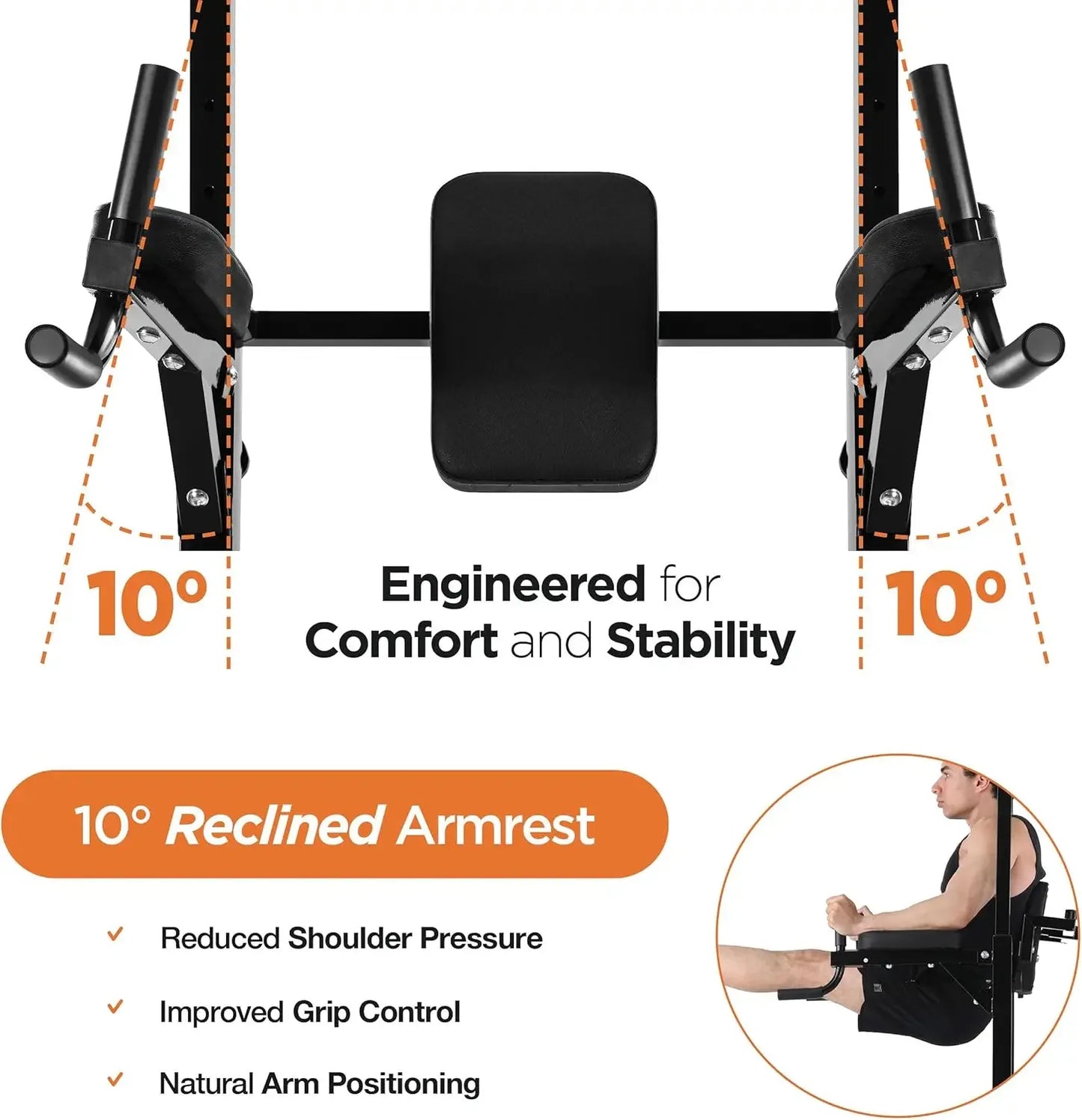 Pull Up Bar Free Standing - Power Tower, Multi-Functional Pullup Dip Station, Calisthenics Equipment Station For Home Gym - 440L