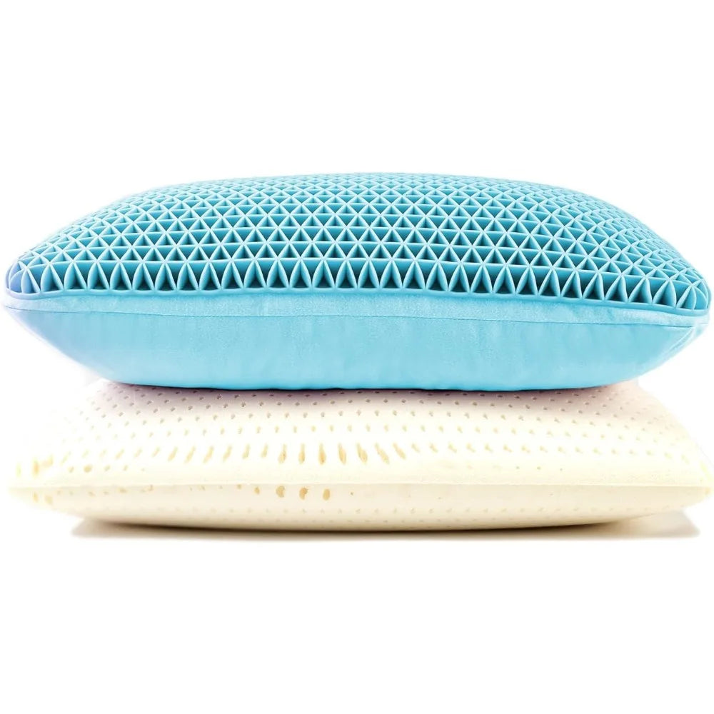 Pampkin TPE Grid Support Pillow Cooling Gel Memory Foam