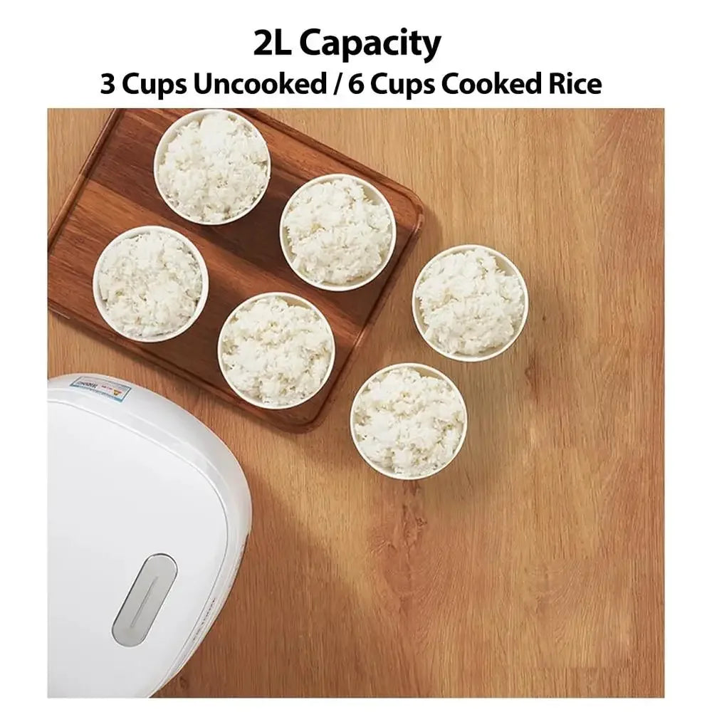 Ceramic Rice Cooker 3 Cup 2L 24H Timer Nonstick Pot Congee