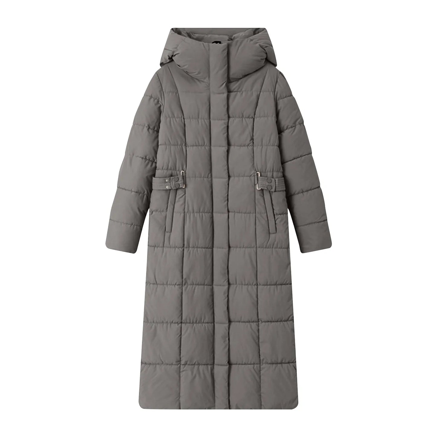 Black Winter Coat 2024 New Women's Thick Cotton Parka Jacket Korean Oversized Loose Hooded Coats Female Casual Long Overcoat