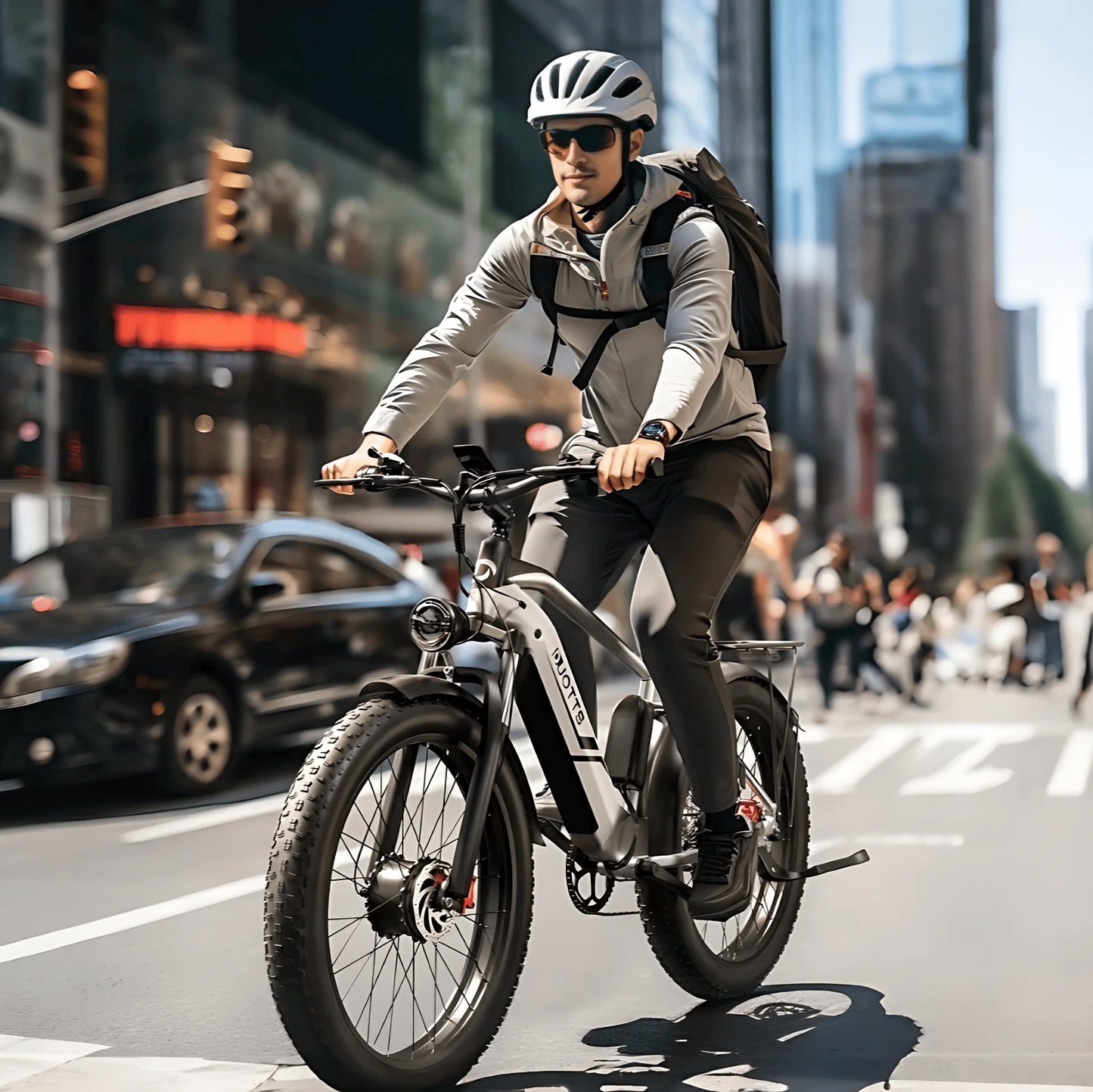 F26 Electric Bike 1500W Dual Motors 48V20AH Lithium Battery Electric Bicycle Hydraulic Brake 26*4 Inch Fat Tire Mountain E-bike