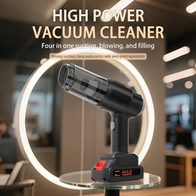 Premium Cordless Handheld Car Vacuum Cleaner | Rechargeable Brushless Motor Vacuum with Dual Batteries & Multi-Surface Cleaning Attachments
