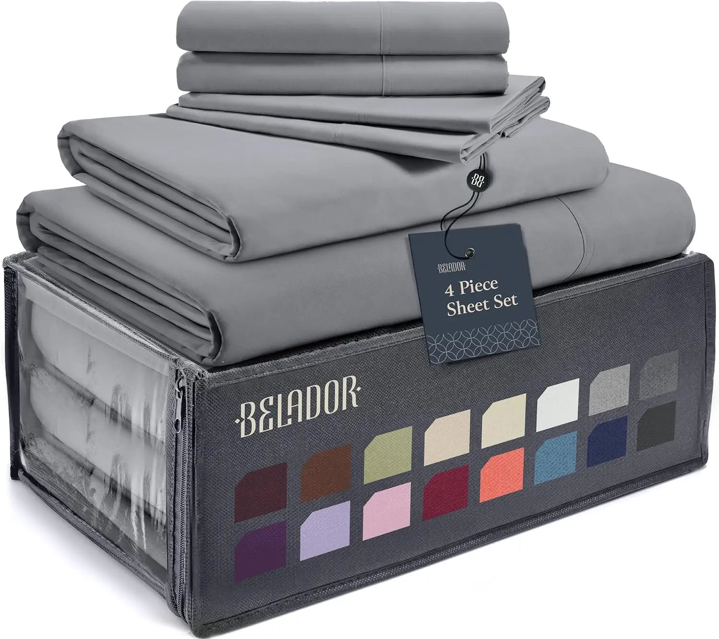 Luxury Queen 6 Piece Sheet Set With Elastic Wrinkle Free