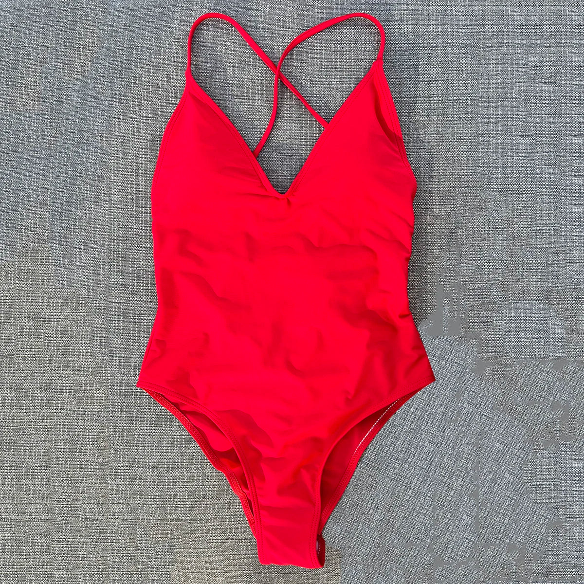 Women’s Padded One-Piece Monokini Swimsuit | Crisscross Back Push-Up Bathing Suit