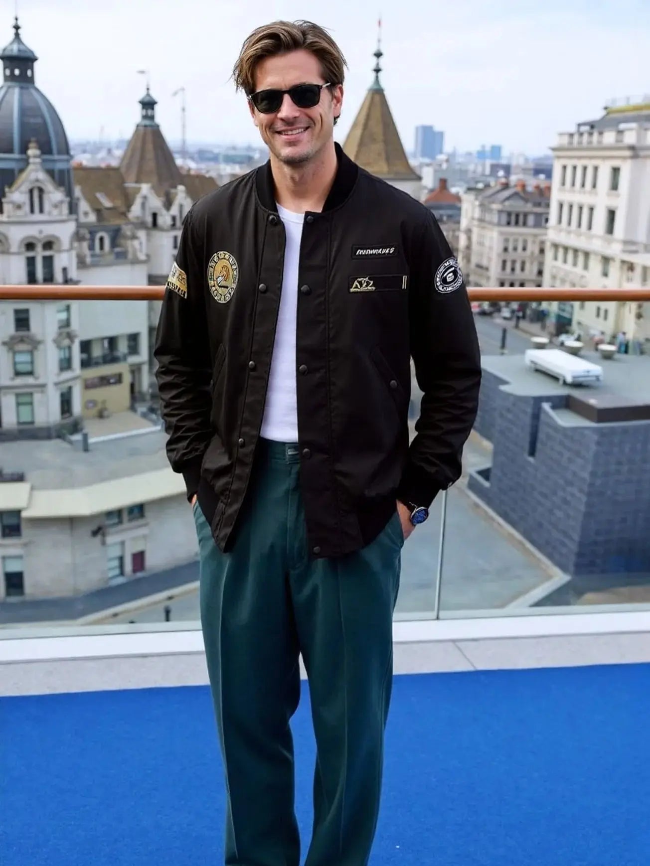 Pilot jacket, men's spring and autumn coat, men's American baseball jacket, functional style, ins trendy clothing, autumn wear