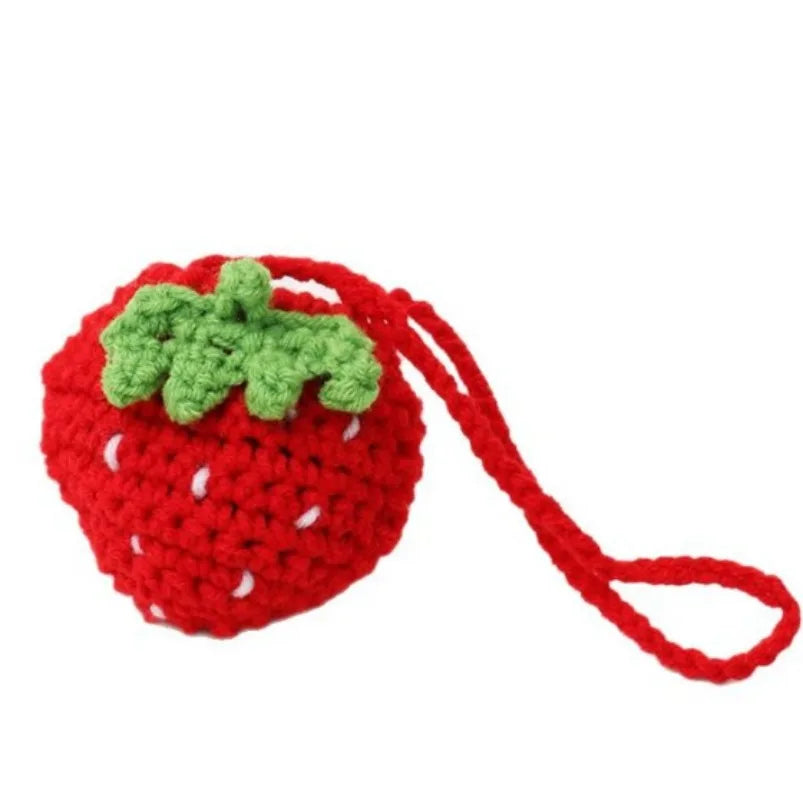 Handmade Crochet Fruit Mini Purse for Women