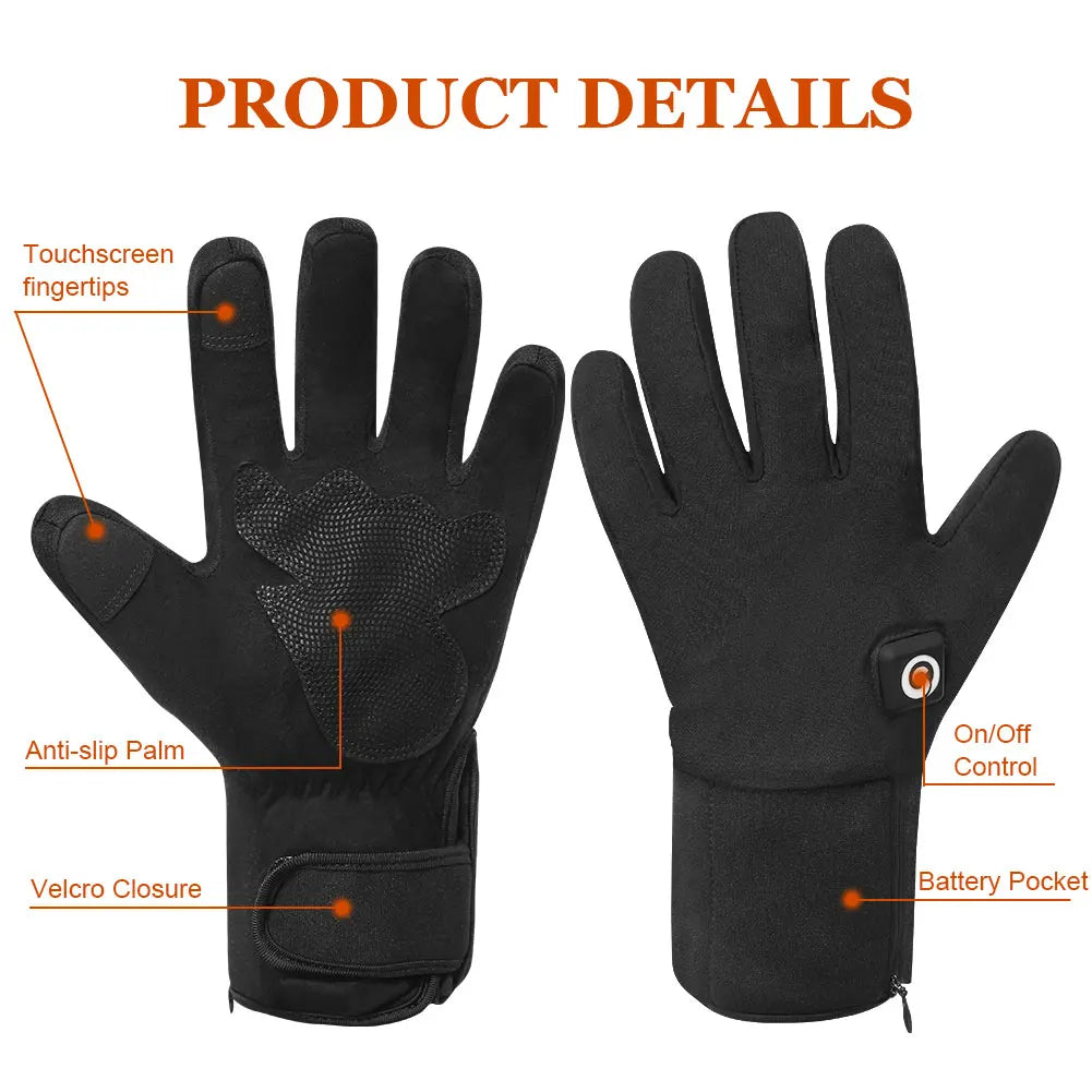 Savior Heat Heated Mittens Waterproof Skiing Gloves