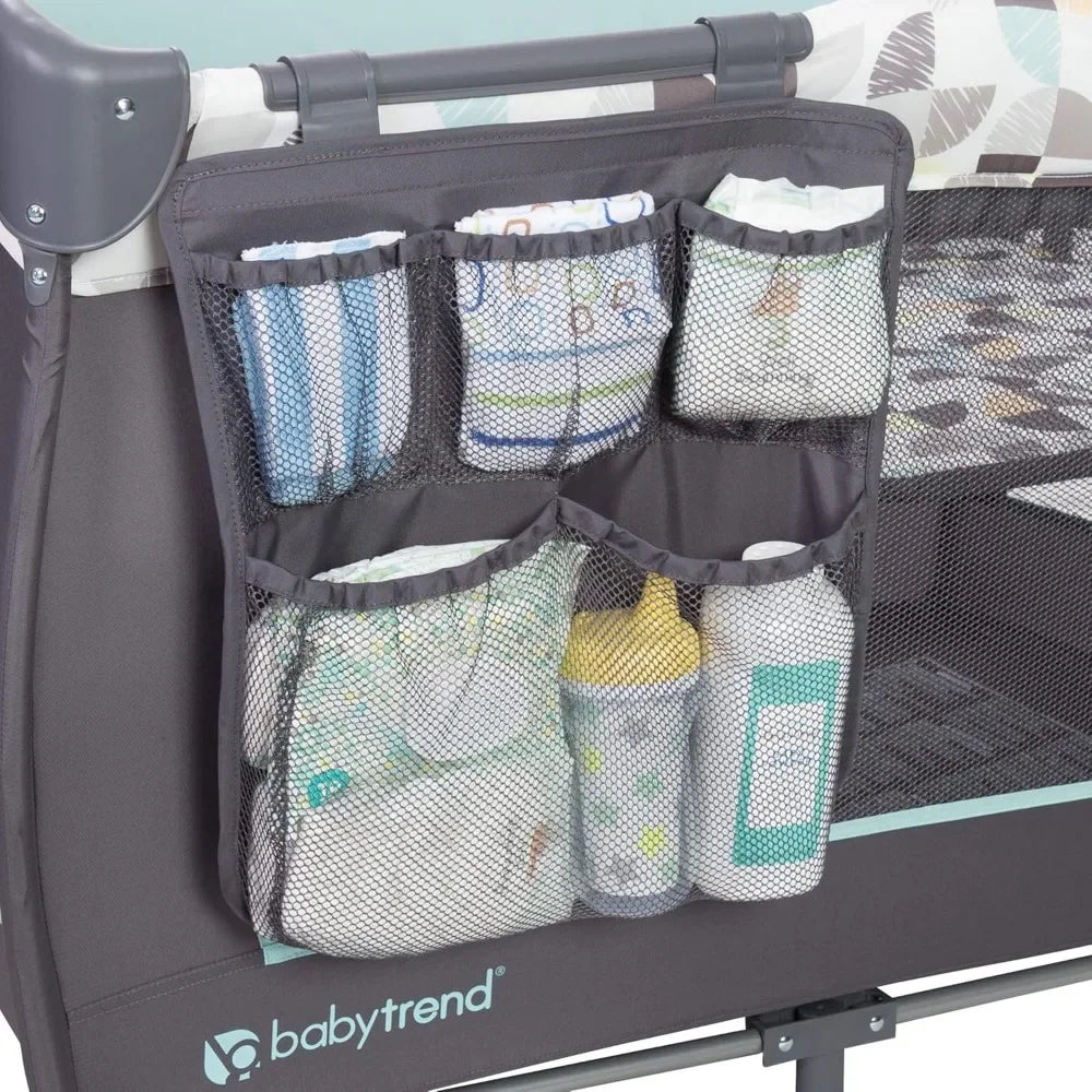 Trend E Portable Newborn Nursery Center Pack And Play Crib