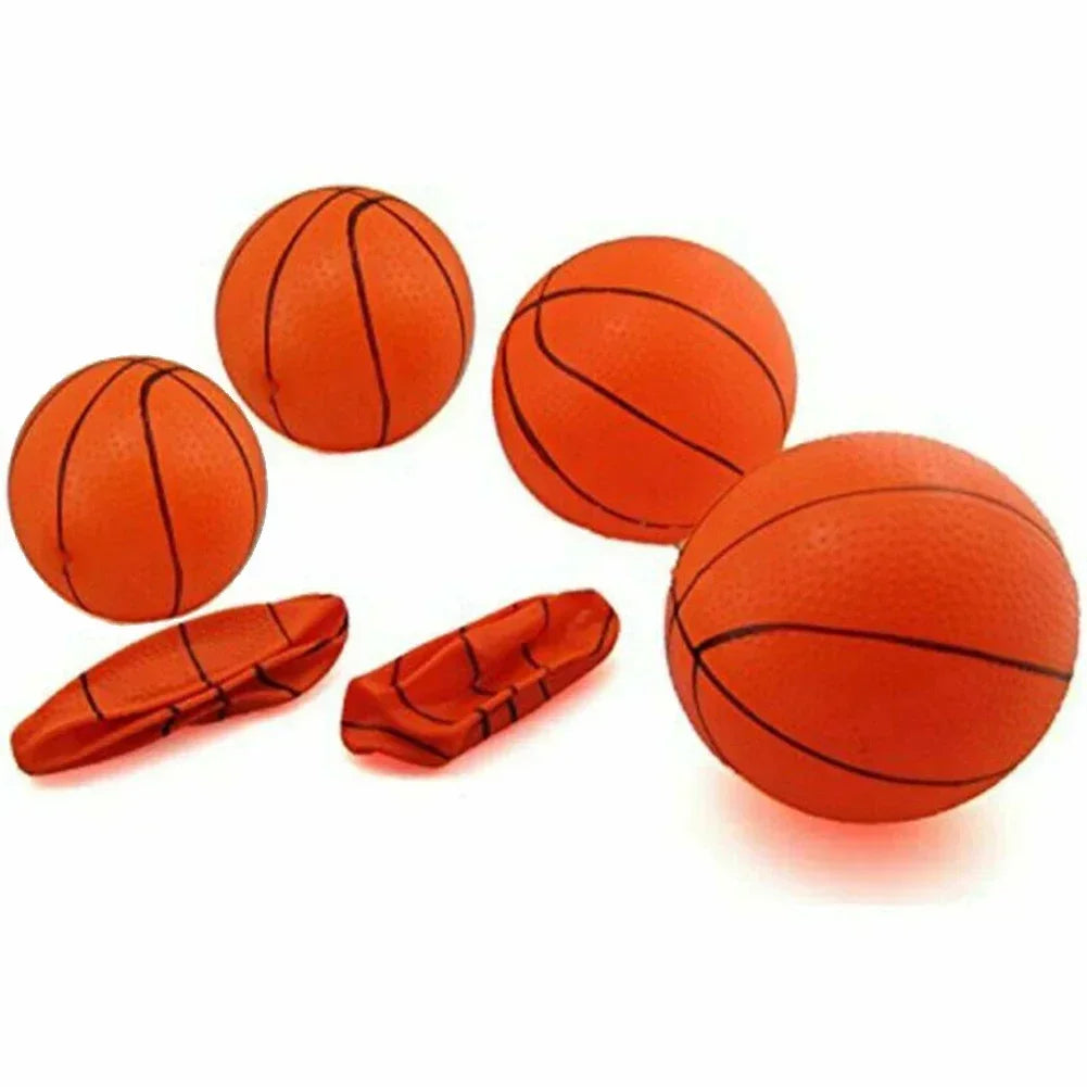 6pcs 10cm Mini Children Inflatable Basketballs Small Basketball Kids Indoor Outdoor Sports Toy Parent-child Games
