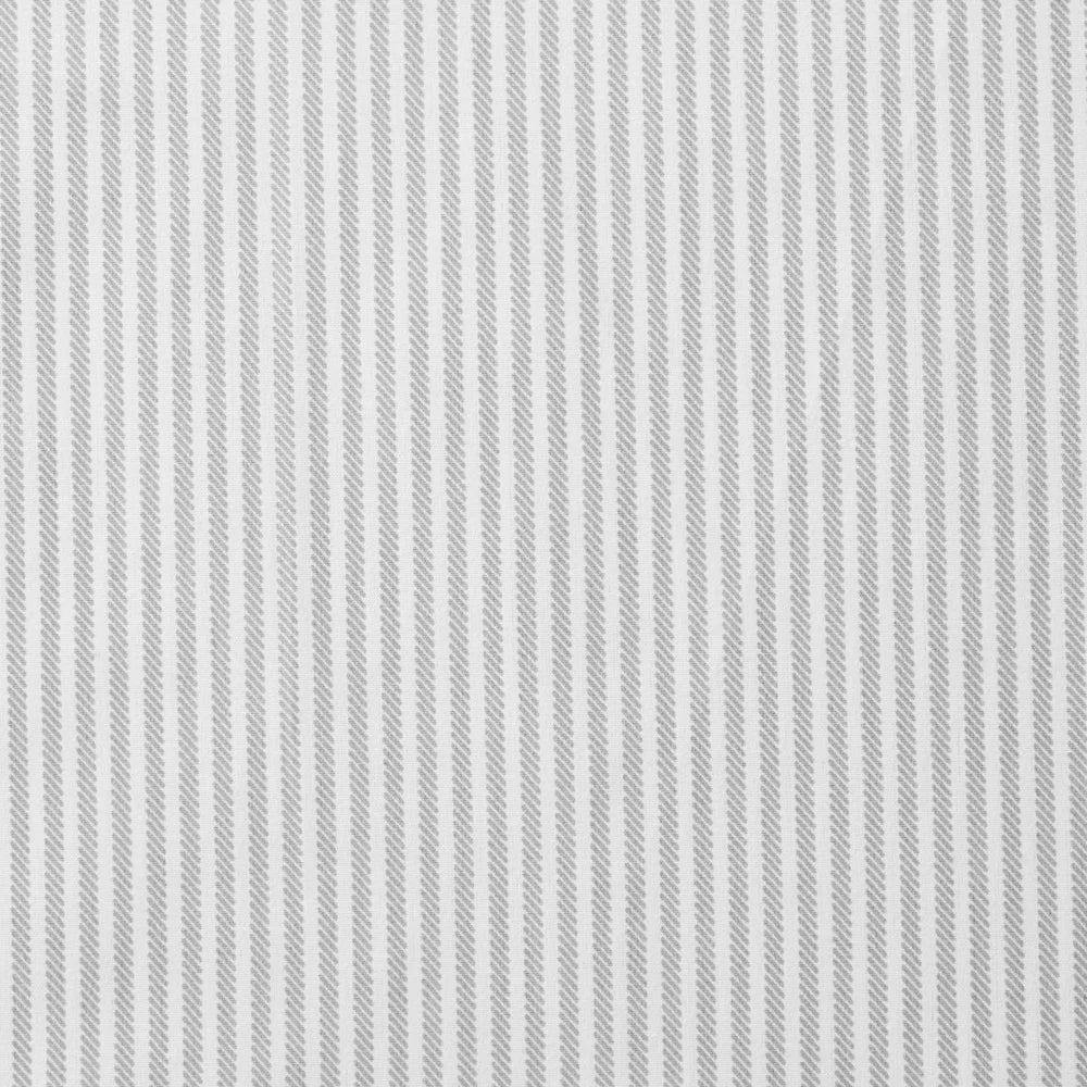 300 Thread Count Gray Stripe Cotton Blend Bed Sheet Set Twin XL Moisture Wicking Quick Dry Percale Fabric Easy Care 3 Piece Set
