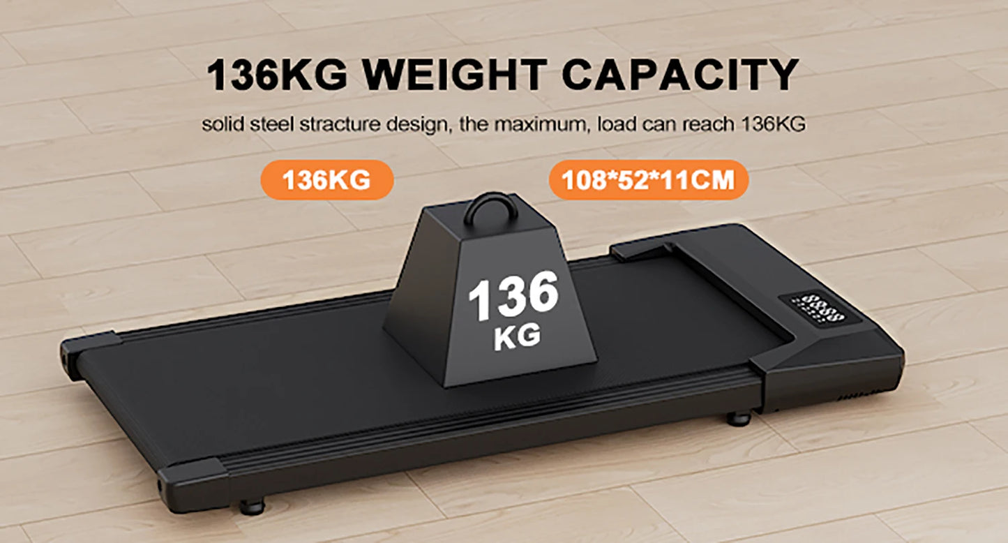 350lbs Treadmill for Home 2.5HP Treadmills Walking Pad LCD Digital Data Display 2in1 Walking Running Fitness Exercise Machine