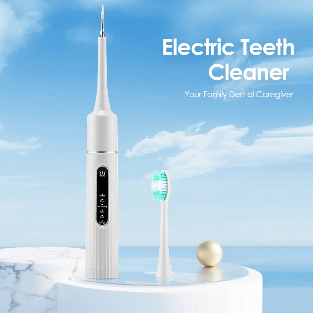 2 in 1 Electric Ultrasonic Toothbrush Teeth Whitening