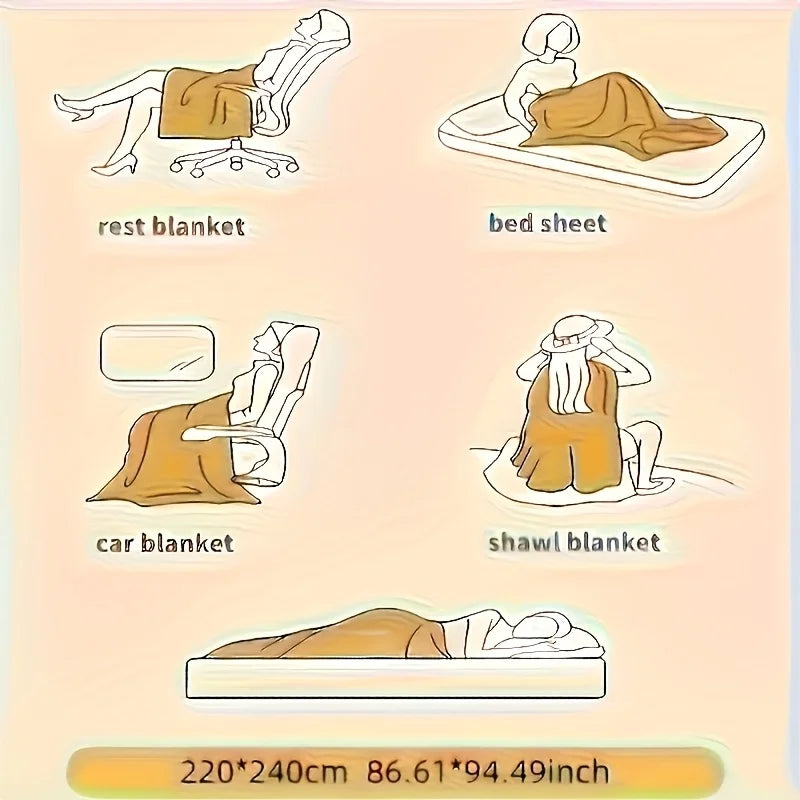 Luxury Weighted Sherpa Fleece Blanket . Ultra Soft Faux Rabbit Fur Throw for Bed & Sofa