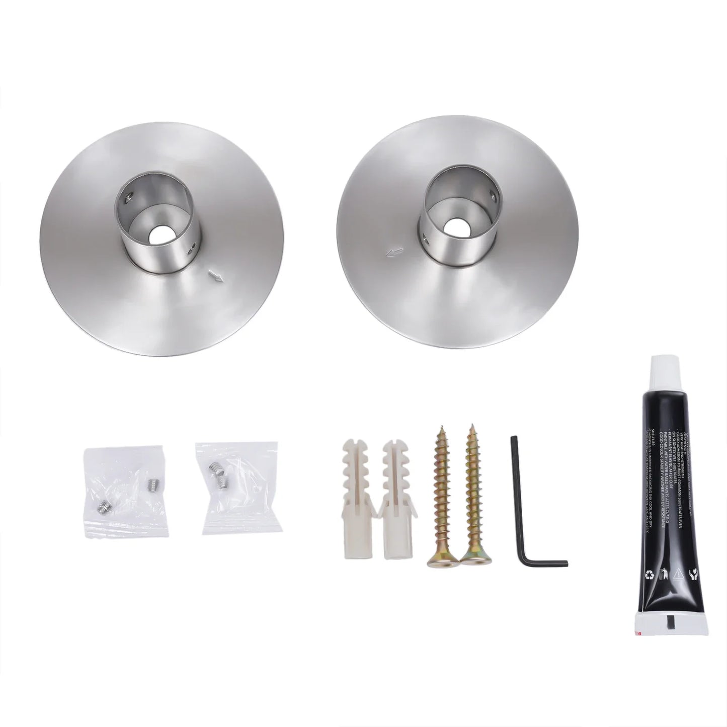 Stainless Steel Shower Curtain Rod U-Shaped Adjustable For Small Bathrooms And Bathtubs