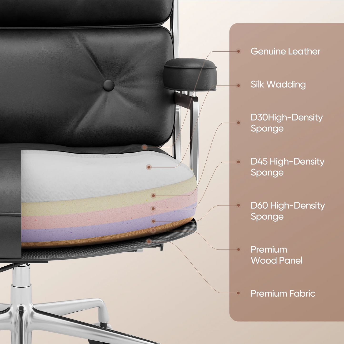 Black Genuine Leather Office Chair Gaming Chair Computer Swivel Gamer Live Ergonomic Chair Home Bedroom Sofa Armchairs Furniture