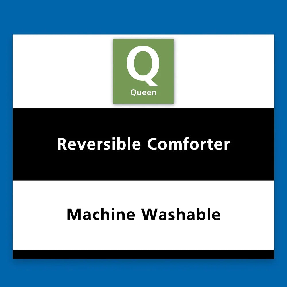 7 Piece Reversible Bed In A Bag Comforter Set Queen Size