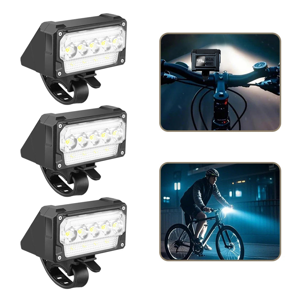 Bicycle Front Light Super Bright Bicycle Light Waterproof Bicycle Head Light 5 Level Dimmable Bicycle Headlight for Night Riding