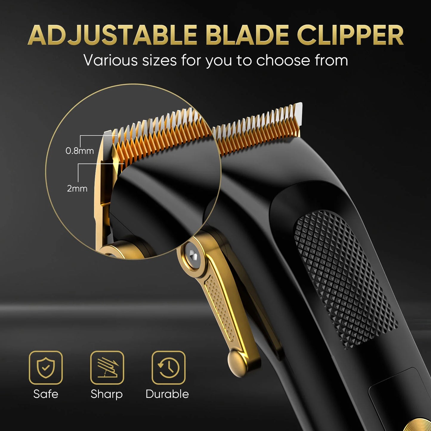 Professional Full Metal Combo Kit Barber Hair Clipper for Men Electric Beard Hair Trimmer Rechargeable Hair Cutting Machine
