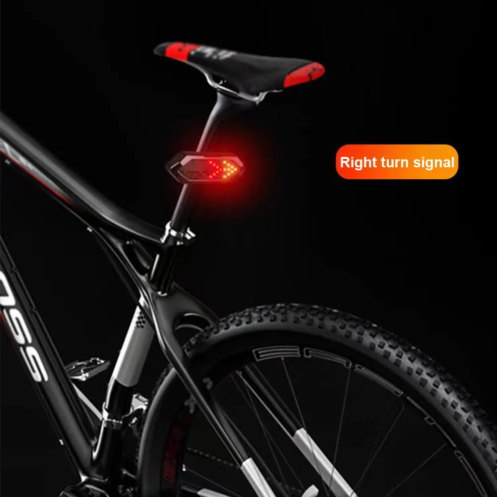 Remote Bicycle Rear Light IPX4 Waterproof Bike Turn Signal Lights 900mAh LED Bicycle Lamp Bike Wireless Remote Control Taillight