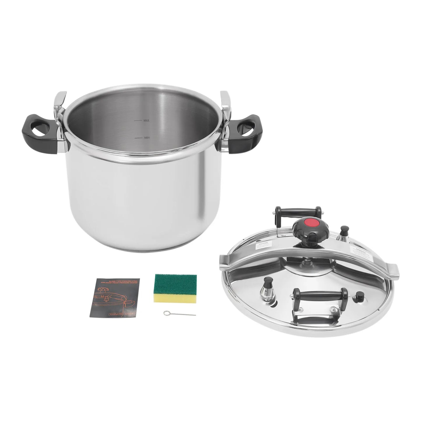 40QT Heavy Duty Stainless Steel Pressure Cooker Pot