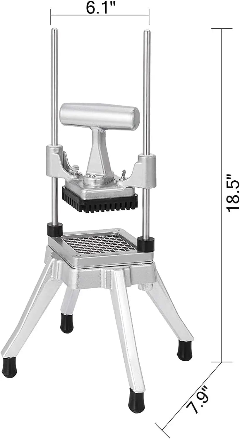 Commercial Vegetable Fruit Chopper W/6-Wedge Slicer&1/4″&3/8″&1/2" Blade Professional Food Dicer French Fry Cutter Onion