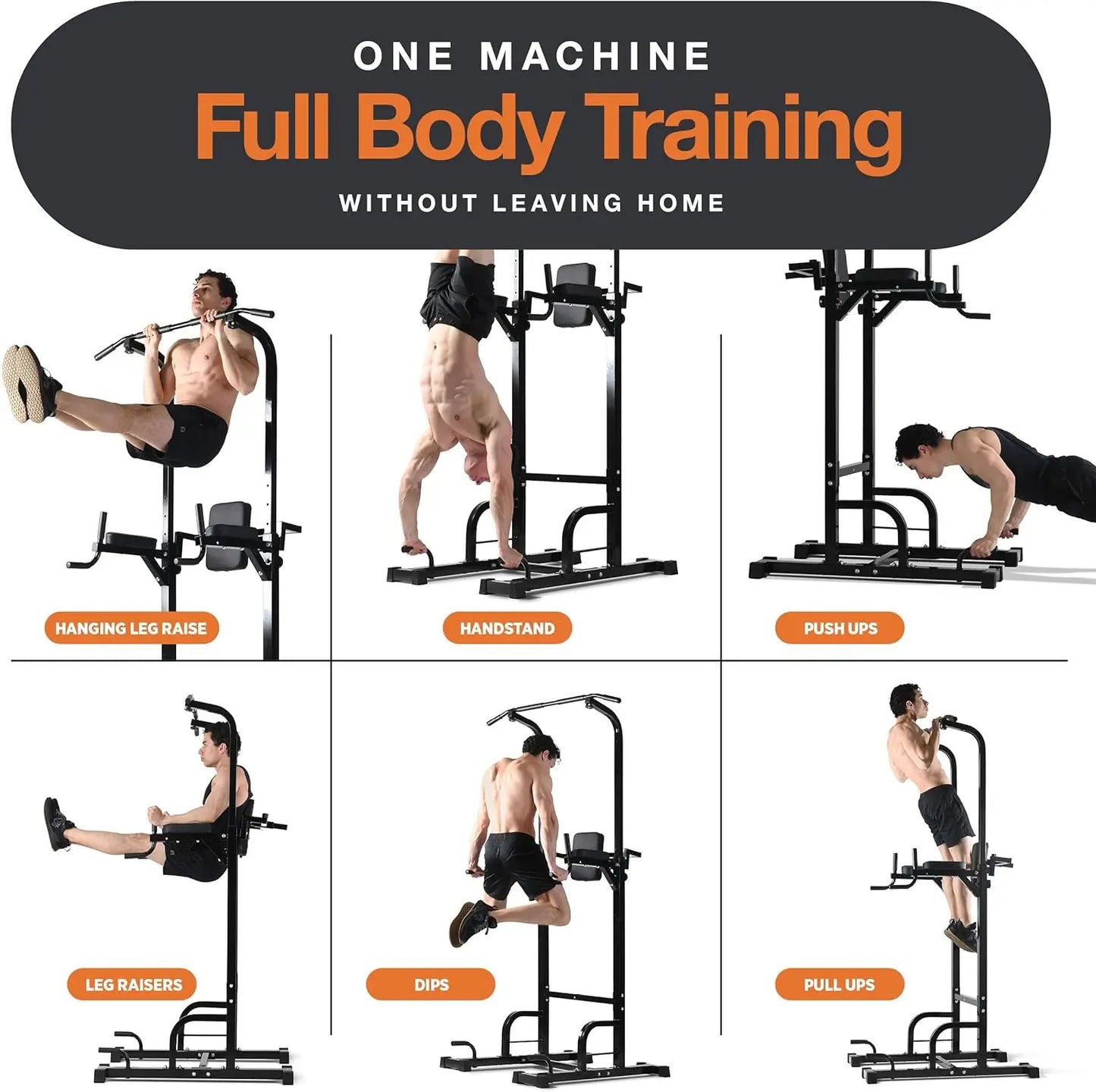 Pull Up Bar Free Standing - Power Tower, Multi-Functional Pullup Dip Station, Calisthenics Equipment Station For Home Gym - 440L