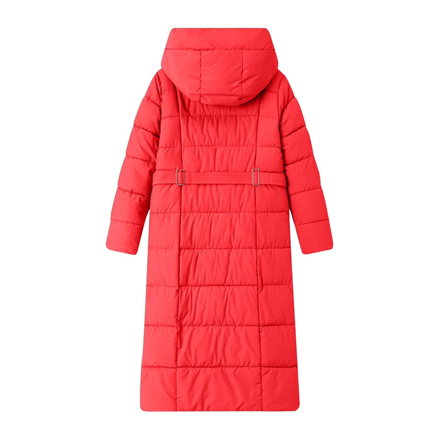Black Winter Coat 2024 New Women's Thick Cotton Parka Jacket Korean Oversized Loose Hooded Coats Female Casual Long Overcoat