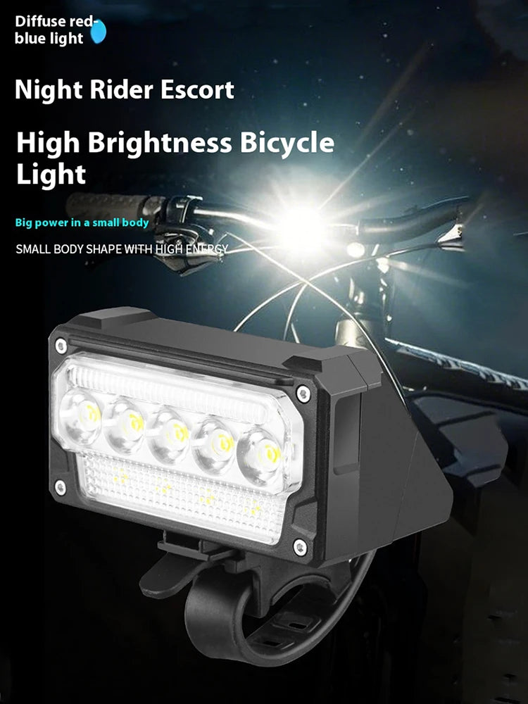 Bicycle Front Light Super Bright Bicycle Light Waterproof Bicycle Head Light 5 Level Dimmable Bicycle Headlight for Night Riding