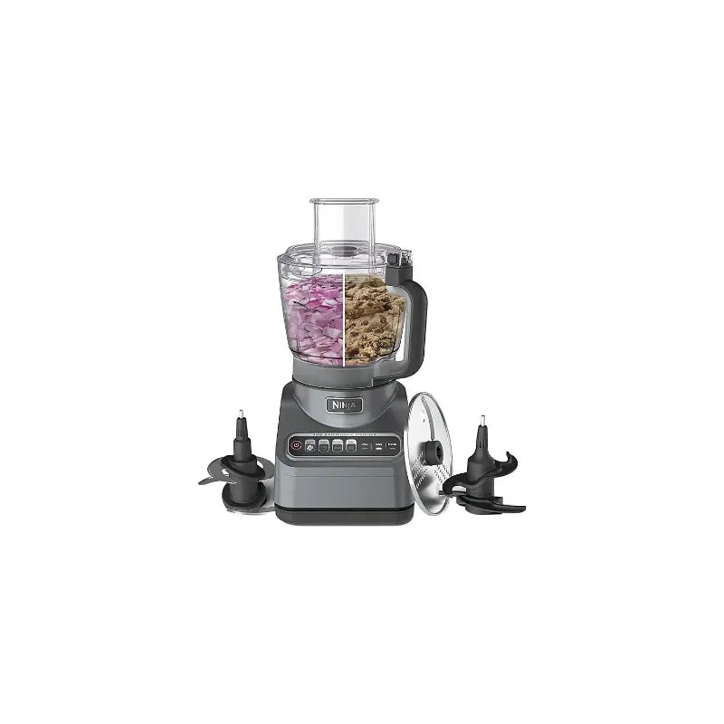 Ninja Professional Food Processor, 850 Watts, 9-Cup Capacity, Auto-iQ Preset Programs, Silver