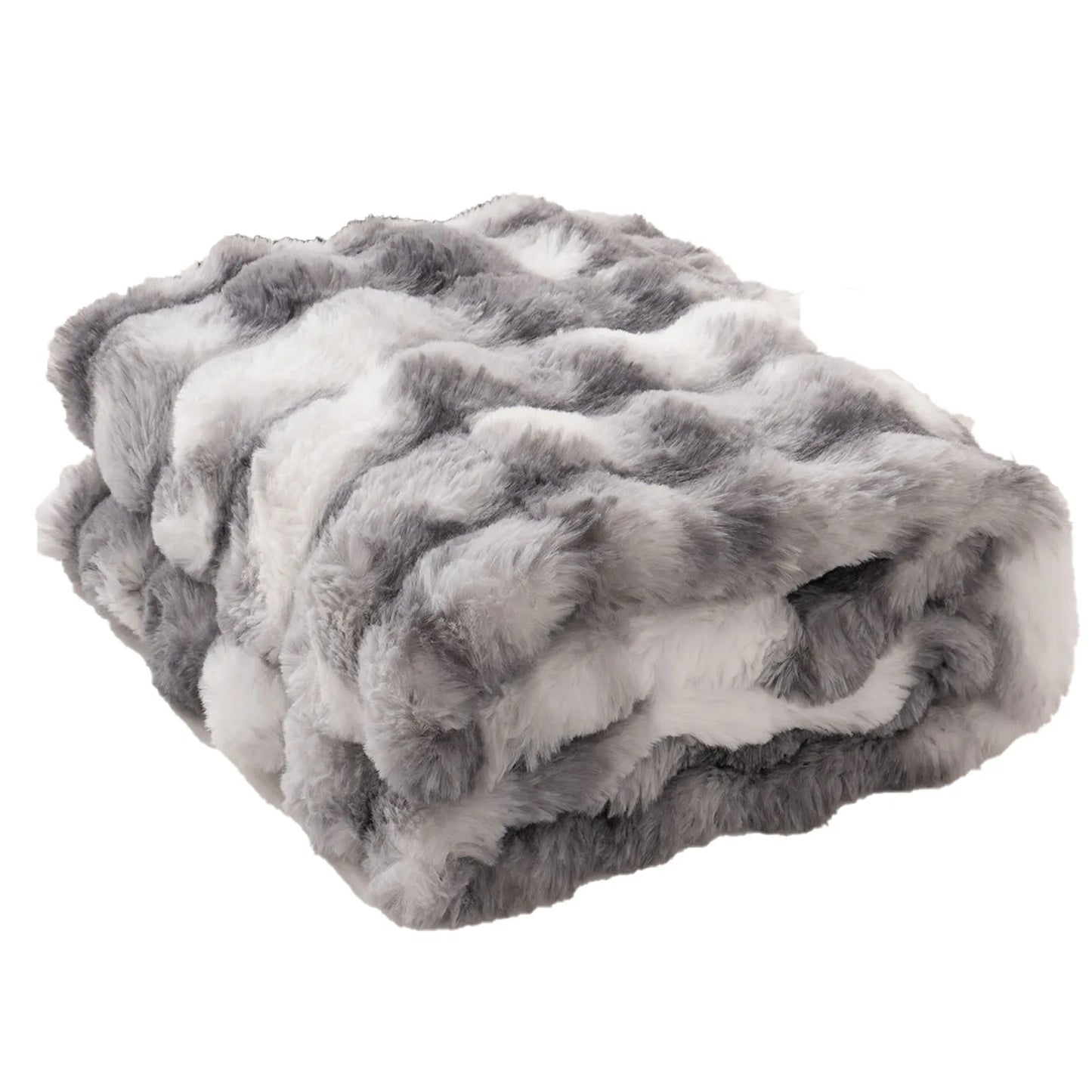Faux Rabbit Fur Blanket For Bed Thick Warm Cozy Decorative