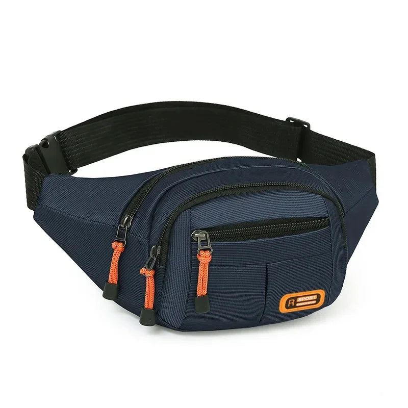 Oxford Waterproof Mobile Waist Bag . Unisex Crossbody Belt Bag for Travel, Hiking & Everyday Use