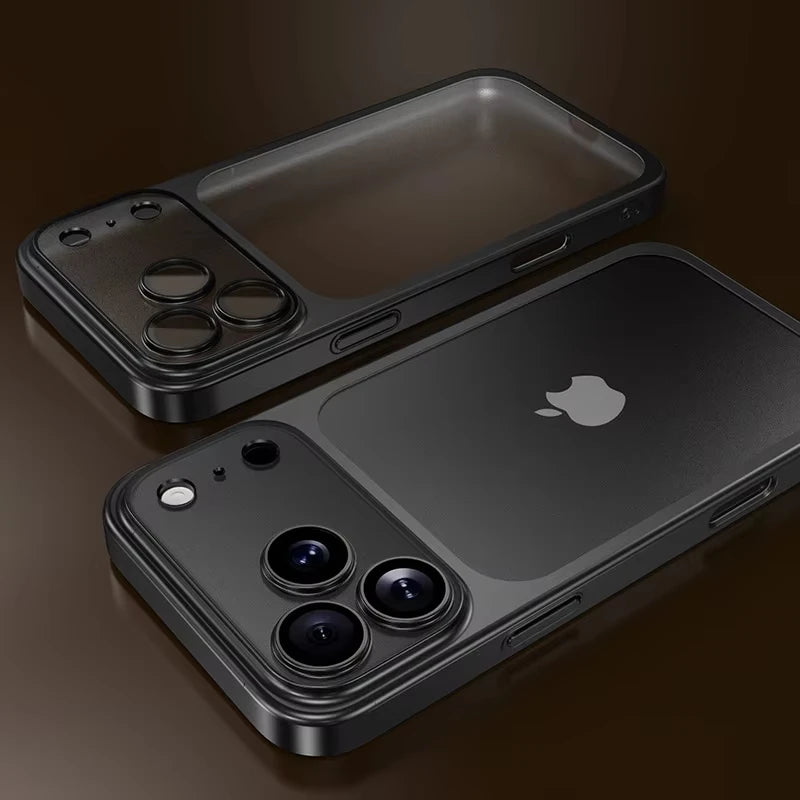 Luxury Clear Matte Phone Case with Camera Protection