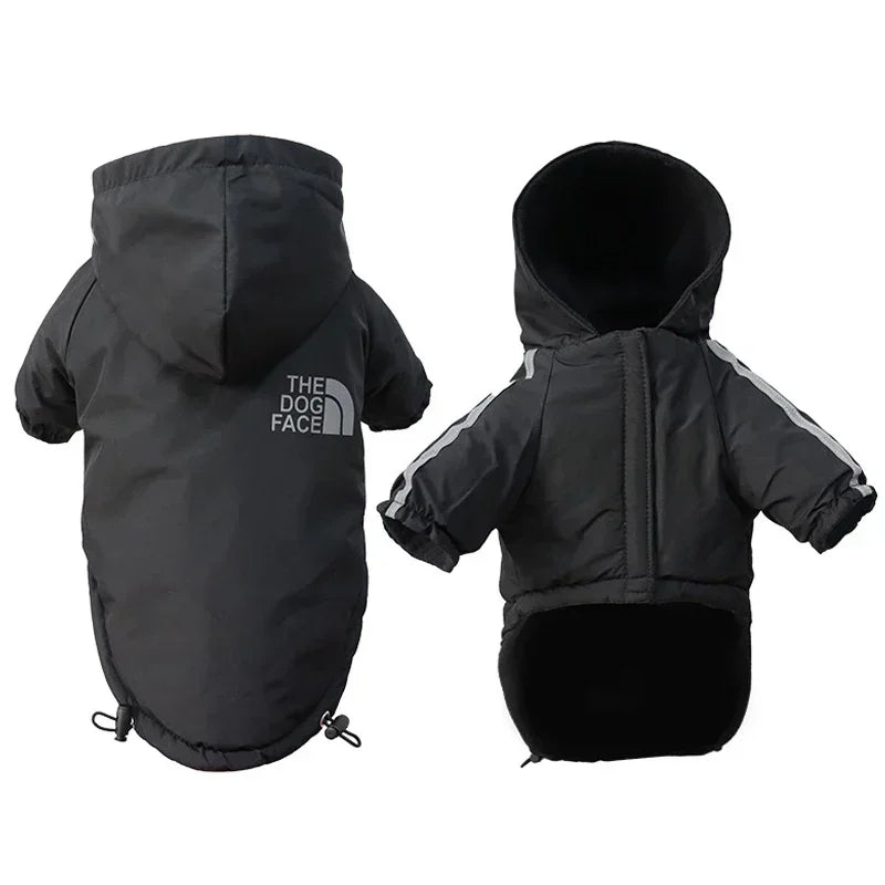 Reflective Waterproof Dog Hoodie Coat for Autumn & Winter