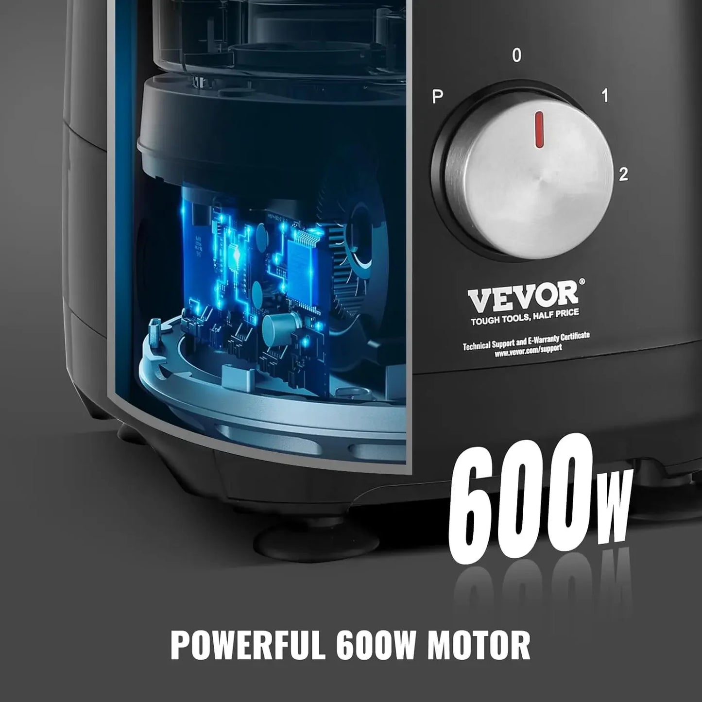Food Processor 9 Cup Vegetable Chopper 600W Dual Speed