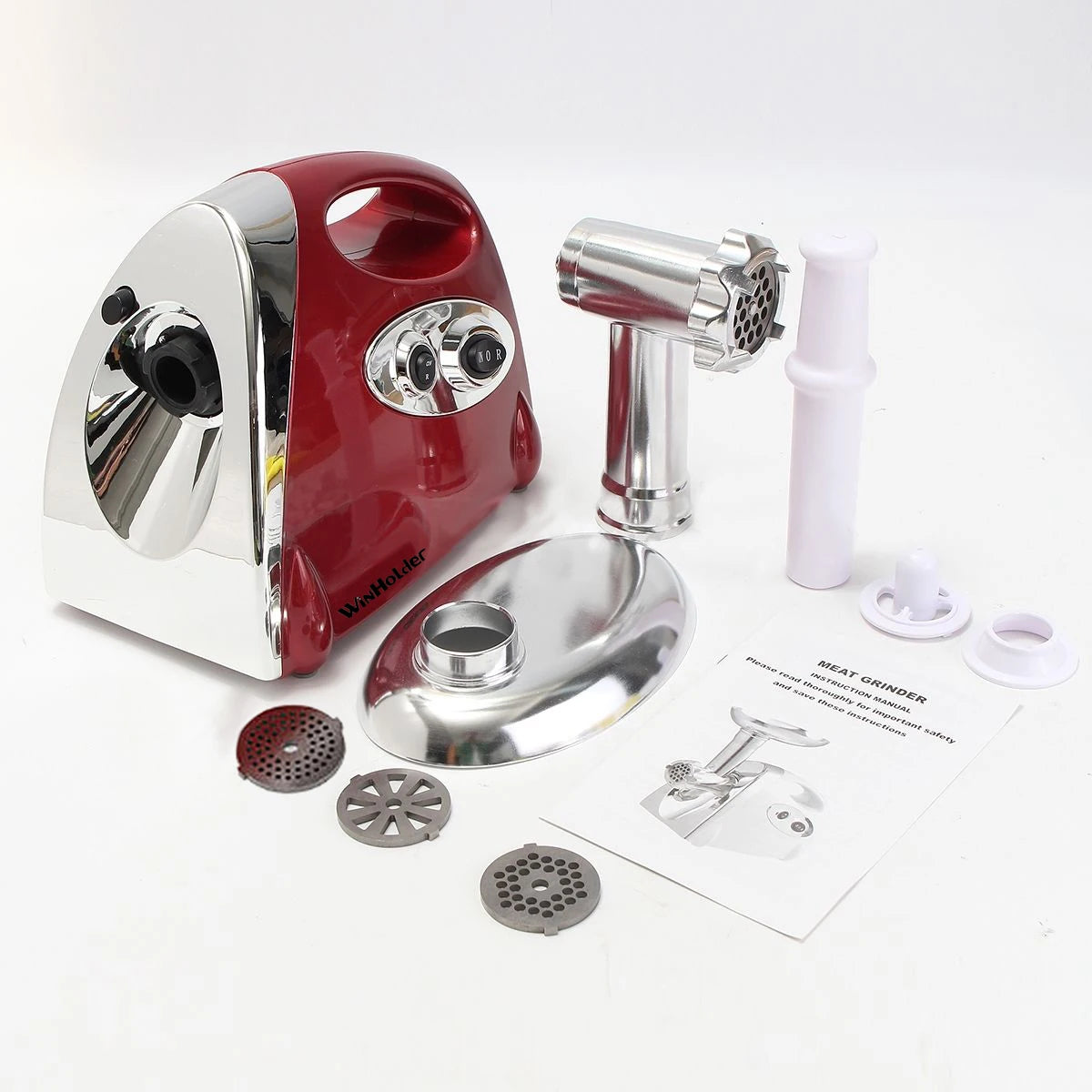 Electric Meat Grinder, Heavy Duty Meat Mincer, Sausage Stuffer Maker 4 Cutting Blade 2800W Food Grinder Mixers
