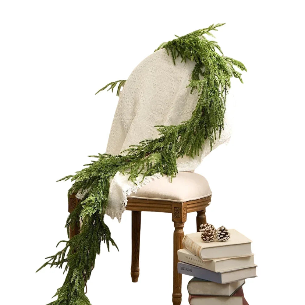 Norfolk Pine Garland Real Touch Greenery 6 To 9 Ft Decor