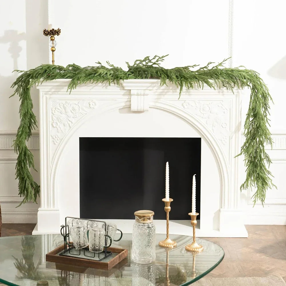 Norfolk Pine Garland Real Touch Greenery 6 To 9 Ft Decor